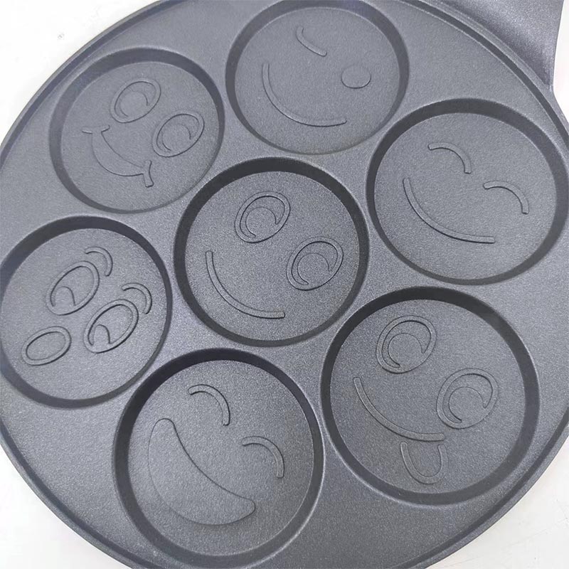 Seven-Hole Smiley Face Frying Pan Baking Dish